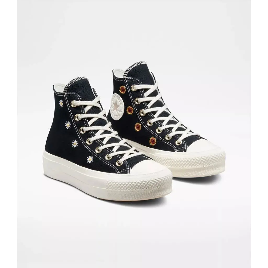 Converse shoes - Converse Chuck Taylor All Star Lift Hi Top - A06115C - Black, Manufacturer: Black/Egret/Light Gold 6