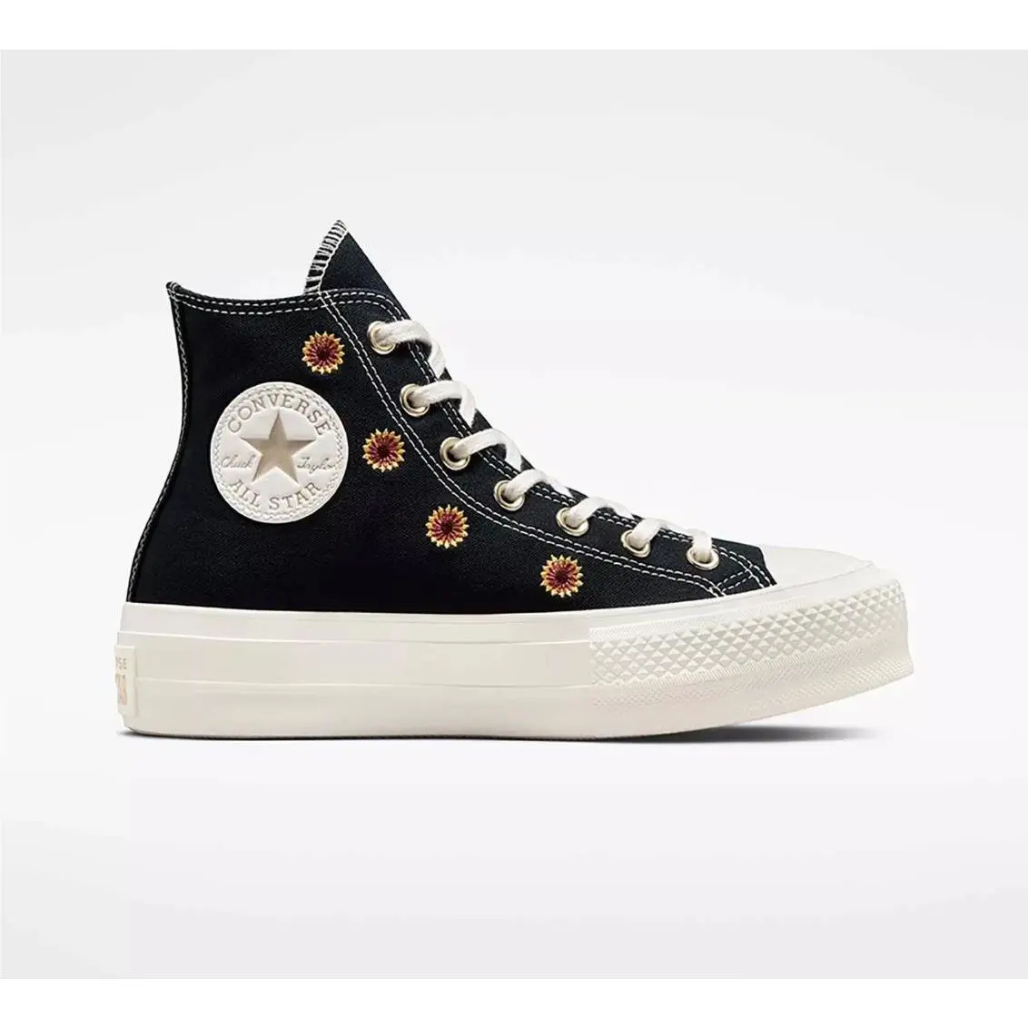 Converse shoes - Converse Chuck Taylor All Star Lift Hi Top - A06115C - Black, Manufacturer: Black/Egret/Light Gold 7