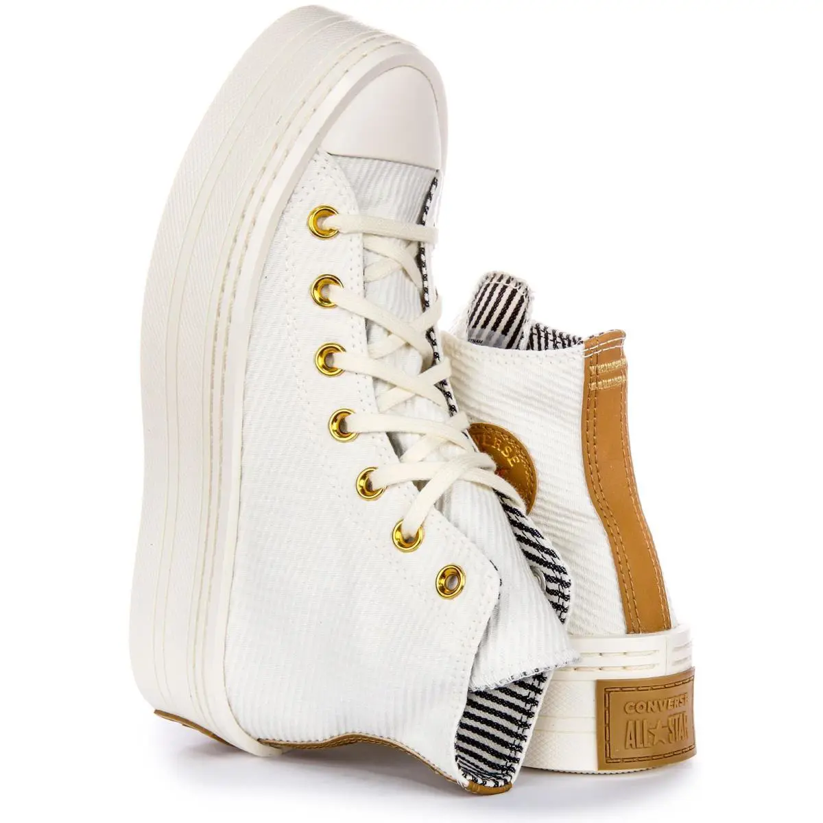 Converse shoes - WHITE GOLD 2