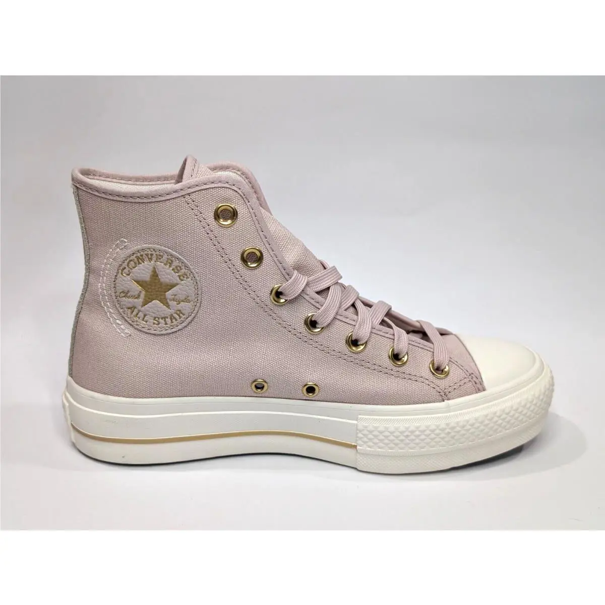 Converse shoes - Converse CTAS Lift Hi - CTAS Lift - A10431C - Flush Stone/Egret/Gold 3