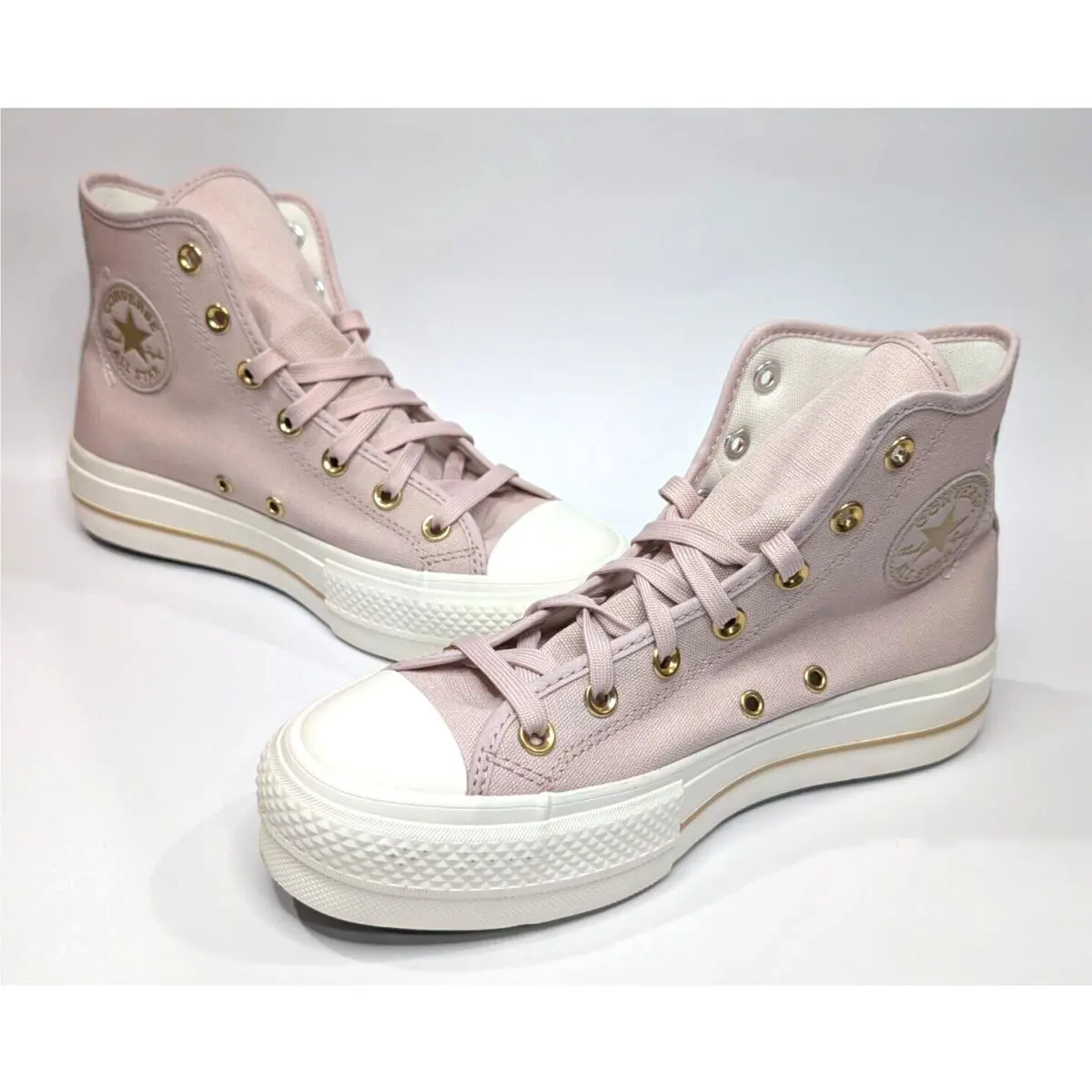 Converse shoes - Converse CTAS Lift Hi - CTAS Lift - A10431C - Flush Stone/Egret/Gold 8