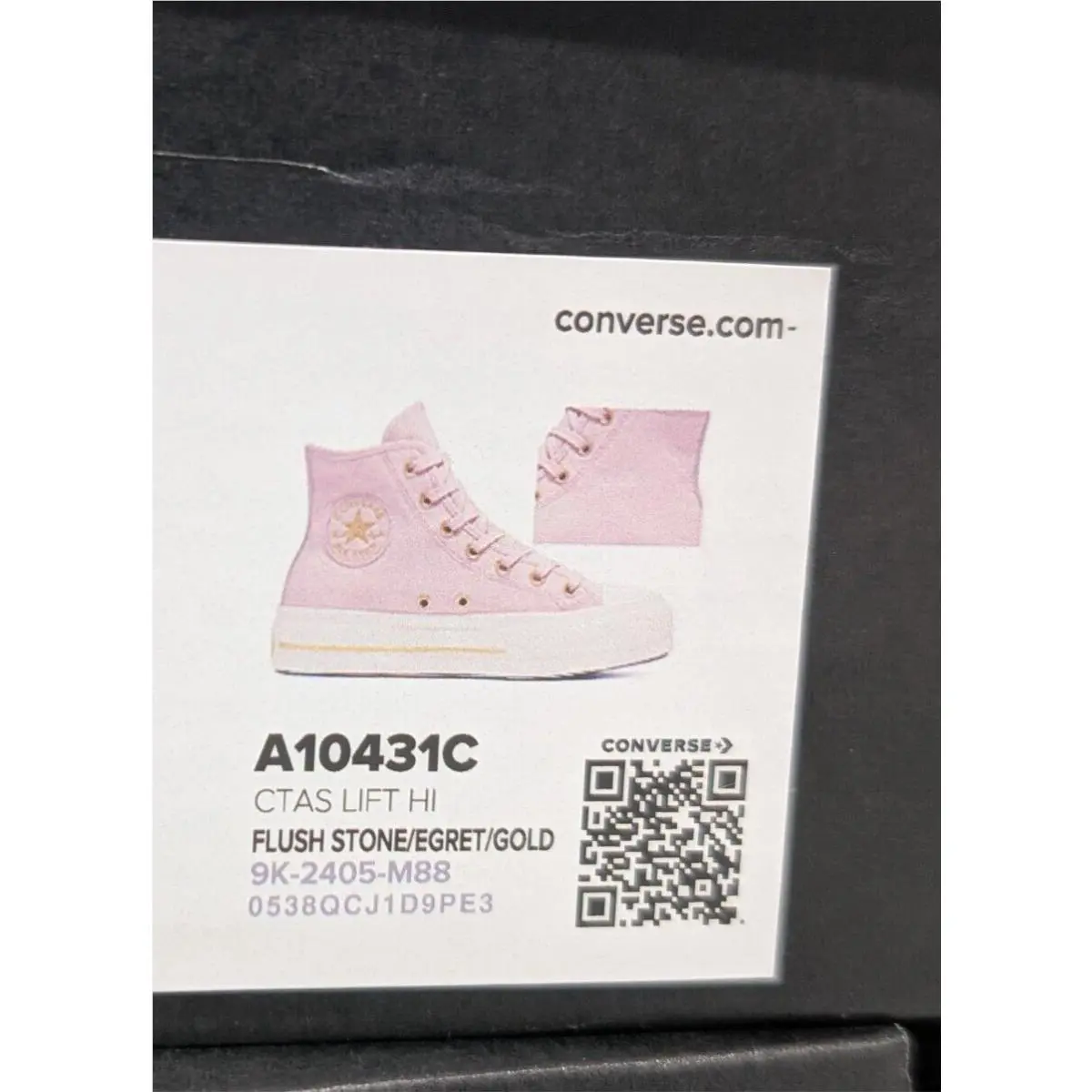 Converse shoes - Converse CTAS Lift Hi - CTAS Lift - A10431C - Flush Stone/Egret/Gold 7