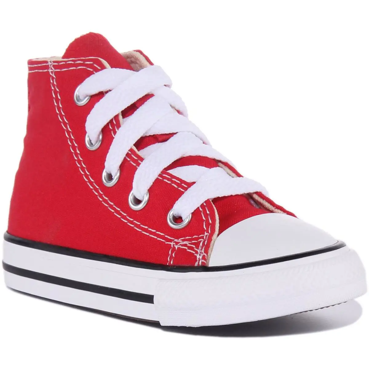 Converse Ashi Core Infants Lace Up High Unisex Sneakers In Red Size US 3 - 10 - RED