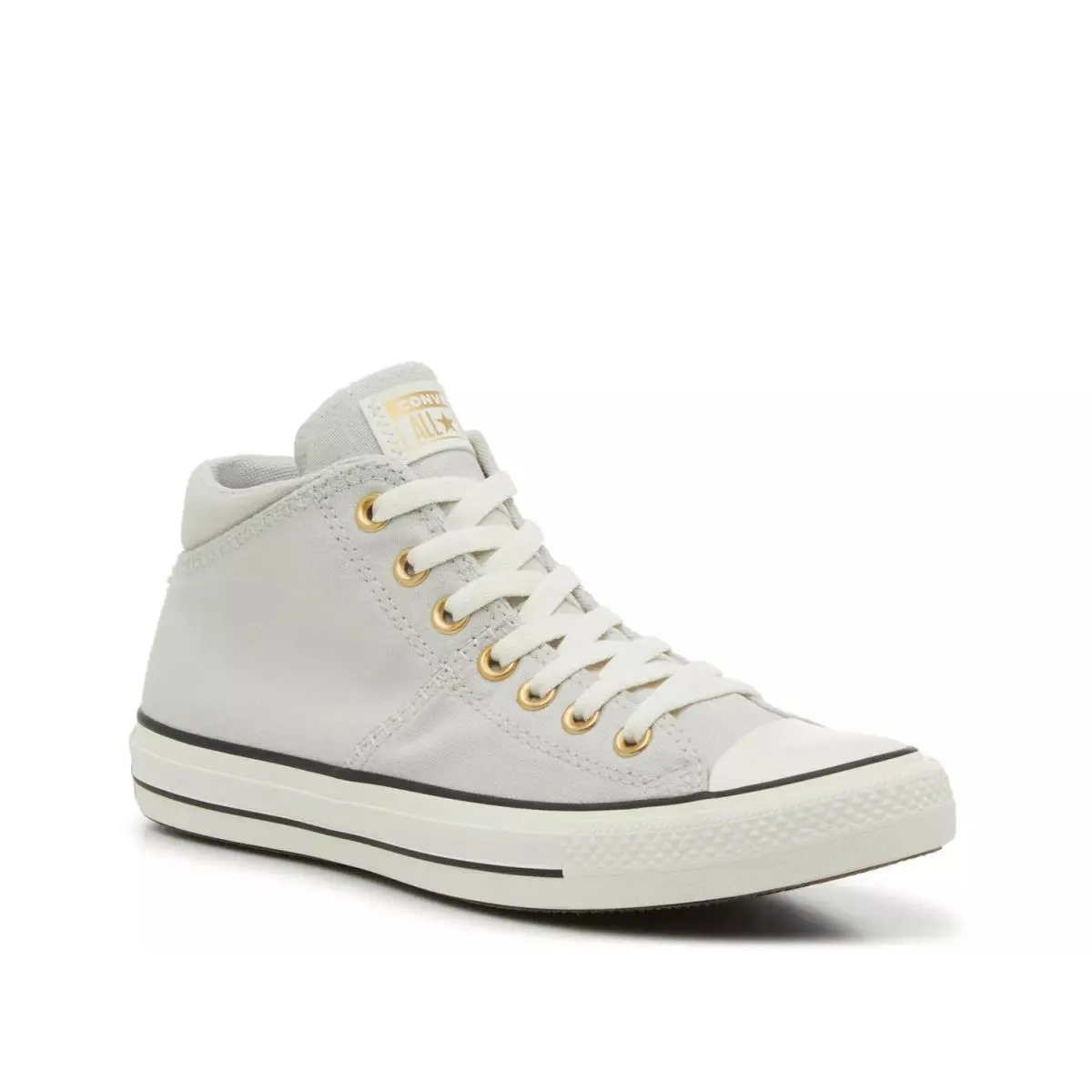 Woman`s Fashion Sneakers Converse Chuck Taylor All Star Madison Mid - Fossilized White Light Grey