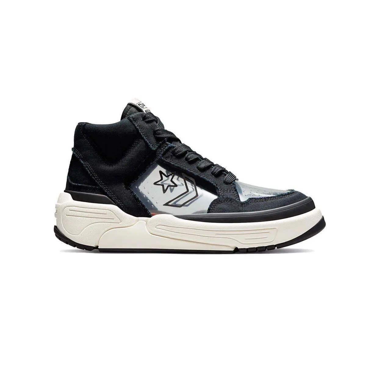 Converse Men`s Weapon CX Joshua Vides A00715C Black/clear/rutabaga SZ 5-15 - Black/Clear/Rutabaga