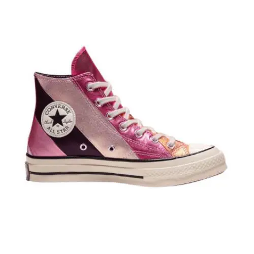 Converse Metallic Pink Gold Rainbow Chuck Taylor 70 Hi Top Sneakers