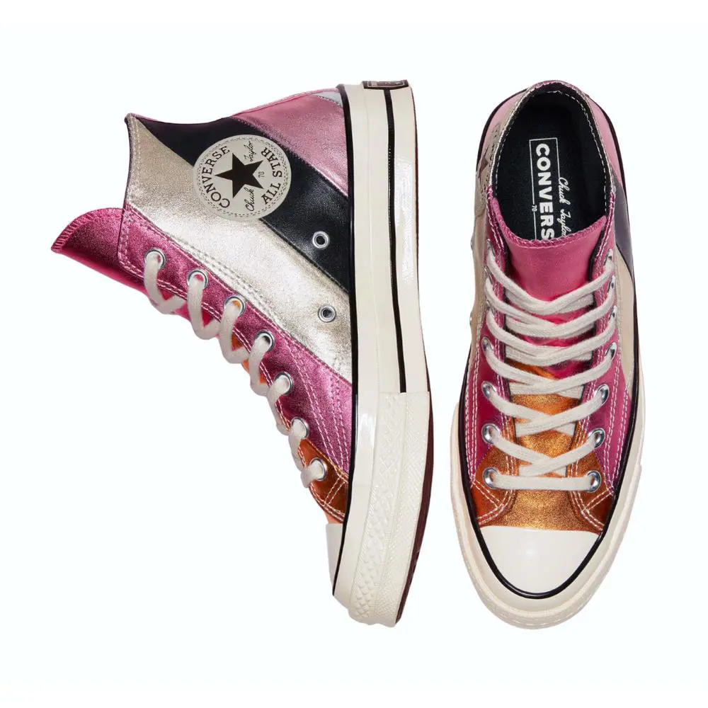 Converse shoes - Converse Chuck Taylor 70 Hi - 565866C - Pink, Platinum, Fuschia, Gold, Orange, Manufacturer: Egret/Multi/Multi 6