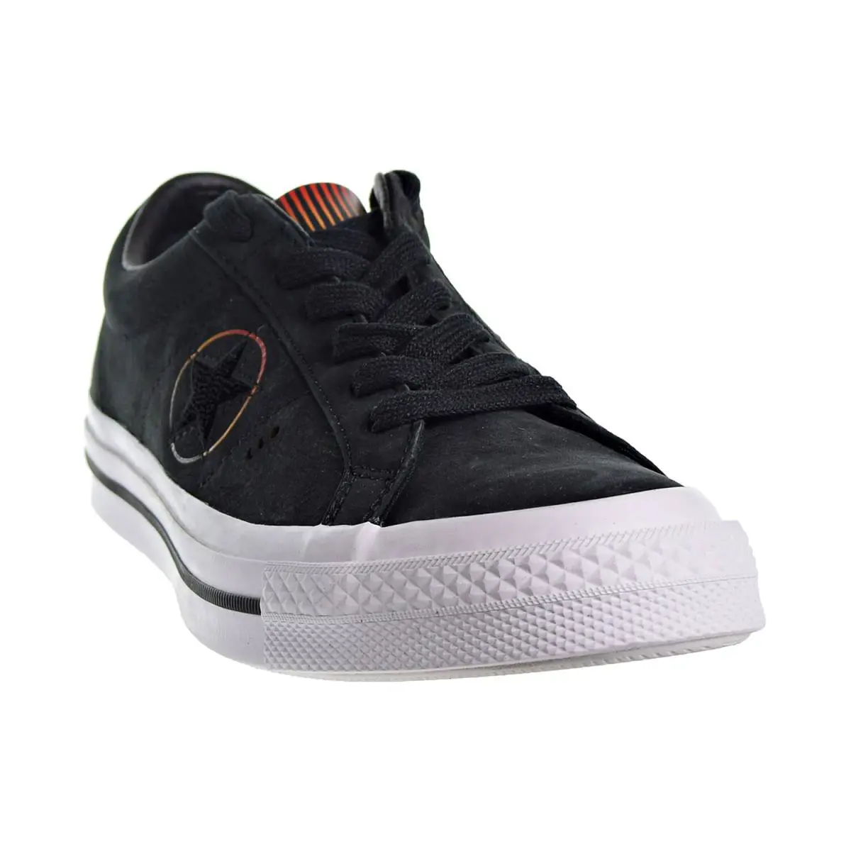 Converse shoes - Black-Enamel Red-Orange Ray 6