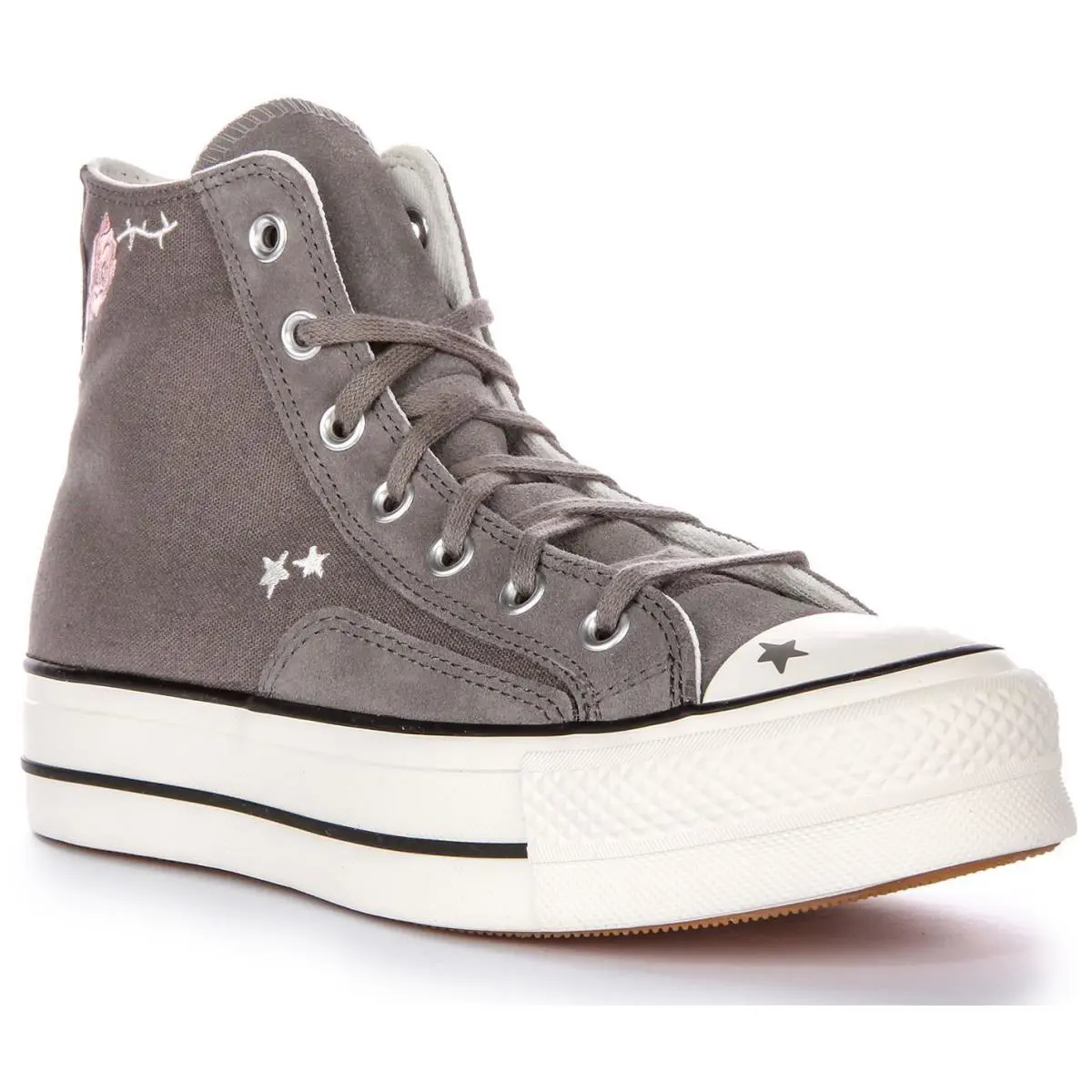 Converse Chuck Taylor All Star Lift Stared Boot Womens Sneaker In Grey US 5 - 10 - GREY