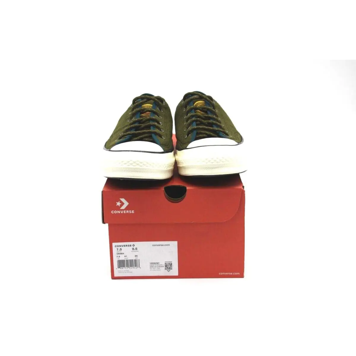 Converse shoes - Converse Chuck Taylor All Star OX - 165929C - SURPLUS OLIVE & MIDNIGHT TURQUISE 6