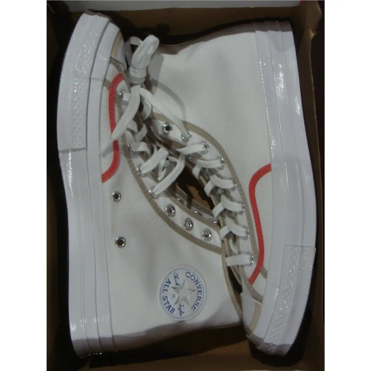 Converse shoes - CONVERSE CHUCK - CHUCK - 171408C - WHITE/STRING/WHITE 7