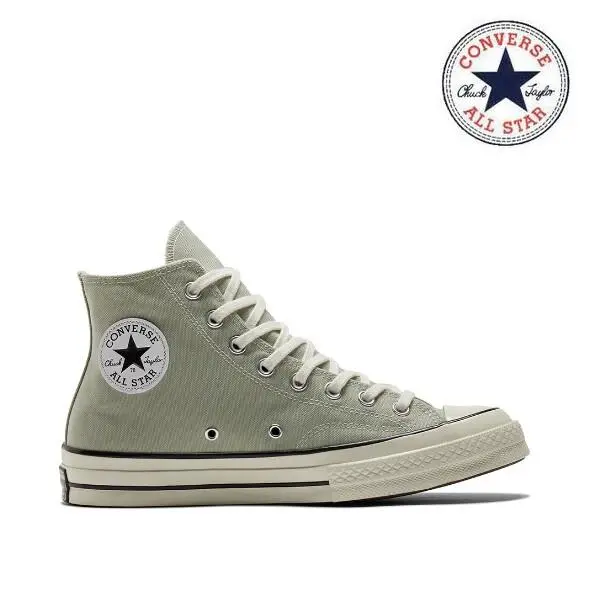 Chuck 70 HI Summit Sage Egret Black A02756C ON M6=W8 by Converse
