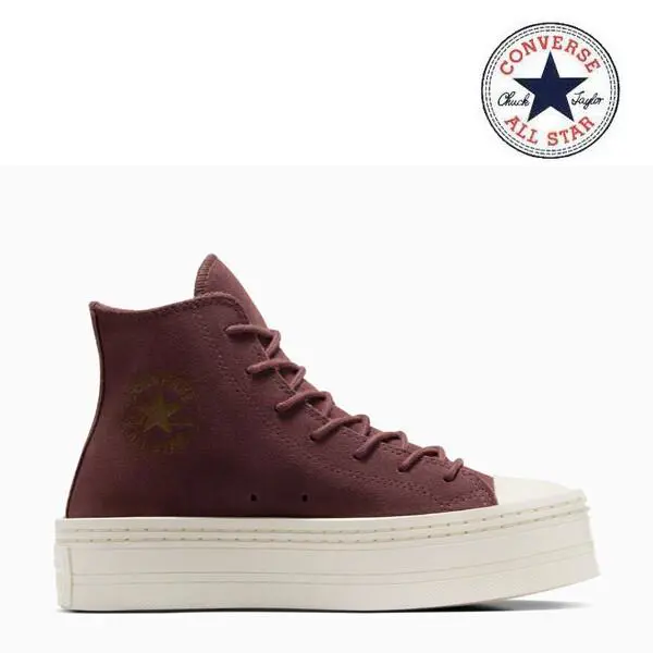 Converse Chuck Taylor All Star Modern Lift Platform Suede Brown A06783C Woman - Brown