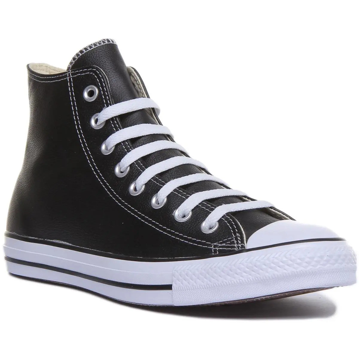 Converse 132170 Ct As Hi Leather Lace Up Womens Sneakers In Black US 3 - 12 - Black