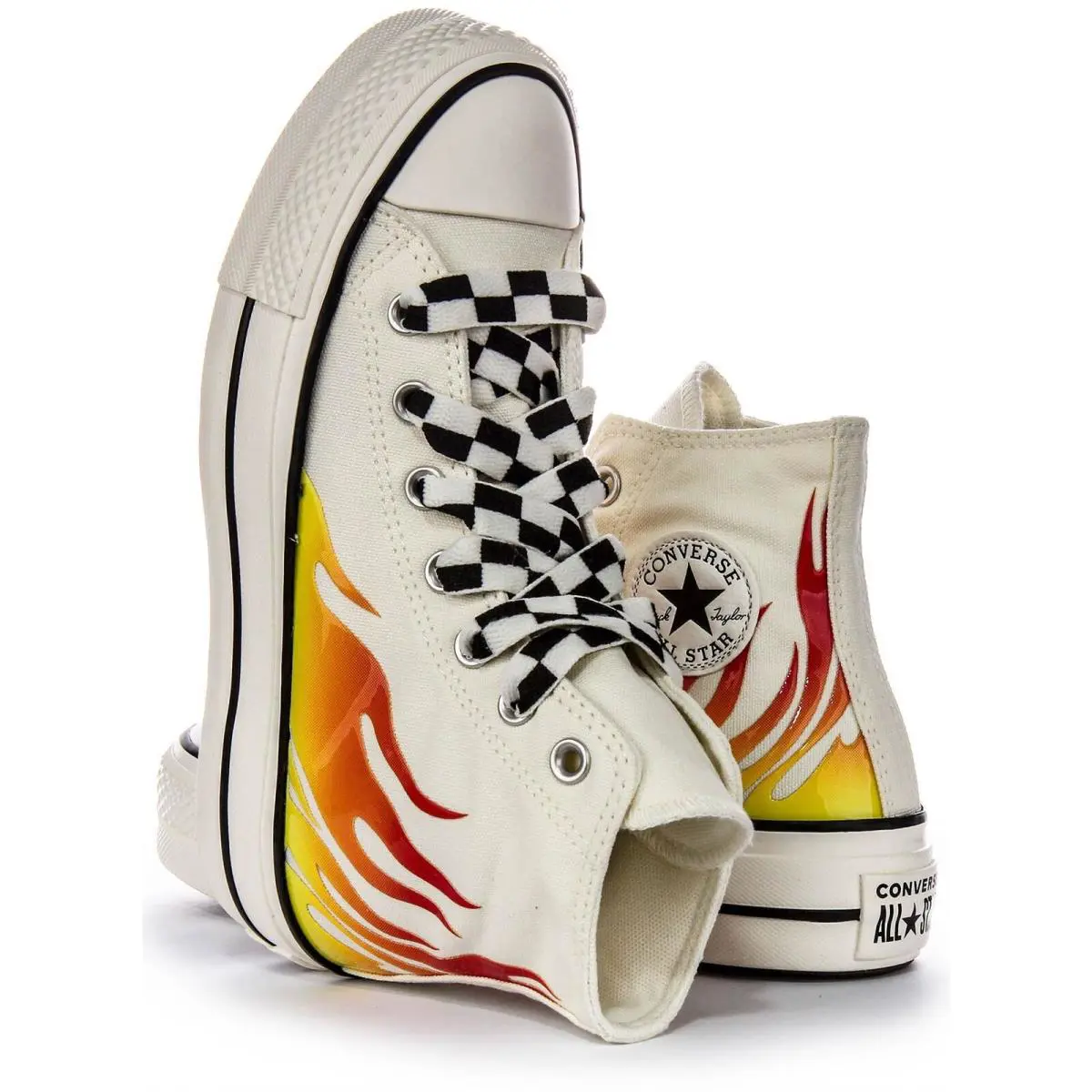 Converse shoes - WHITE RED 2
