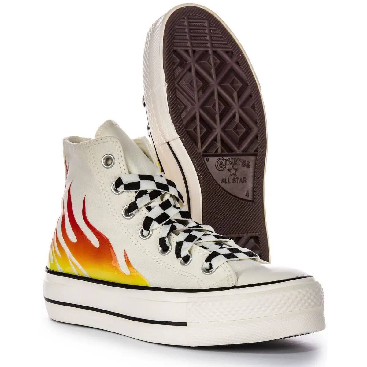 Converse shoes - WHITE RED 3