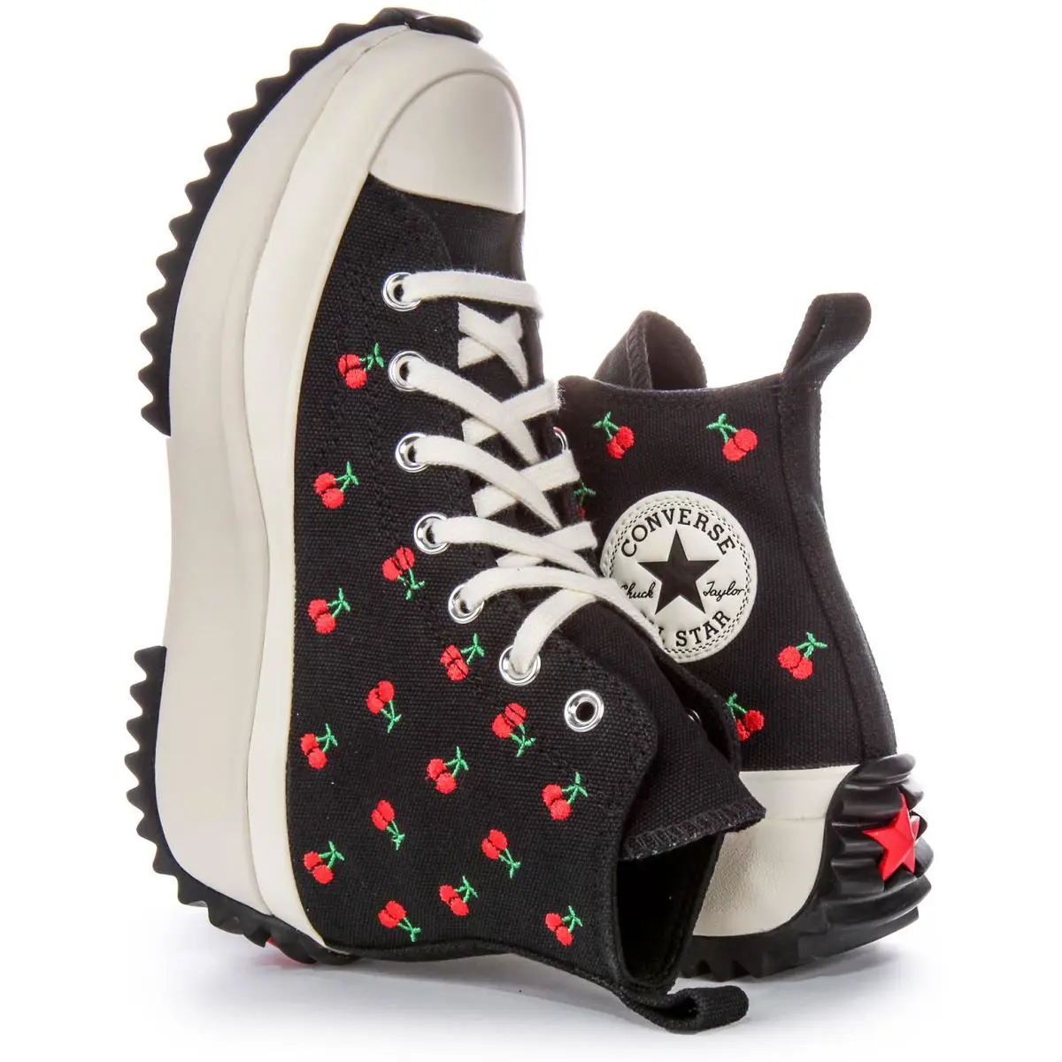 Converse shoes - BLACK RED 2