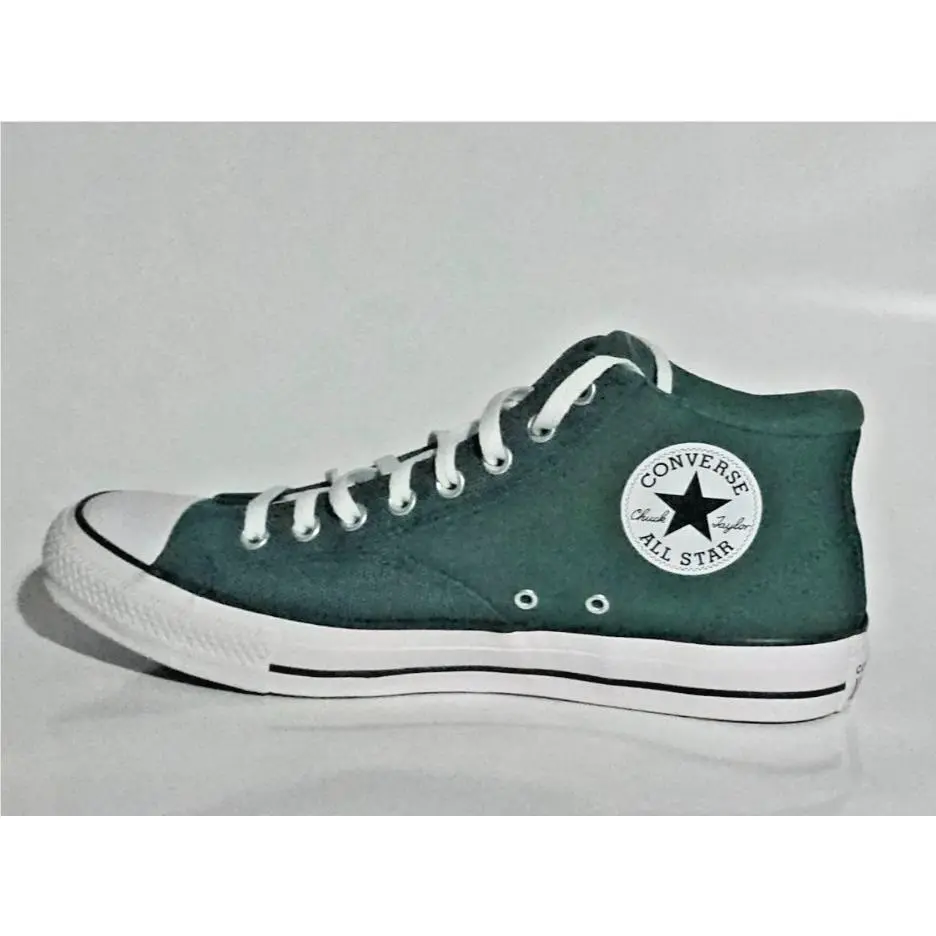 Men`s Chuck Taylor All Star Malden Street Mid Sneakers Wide Fit Shoes Green by Converse