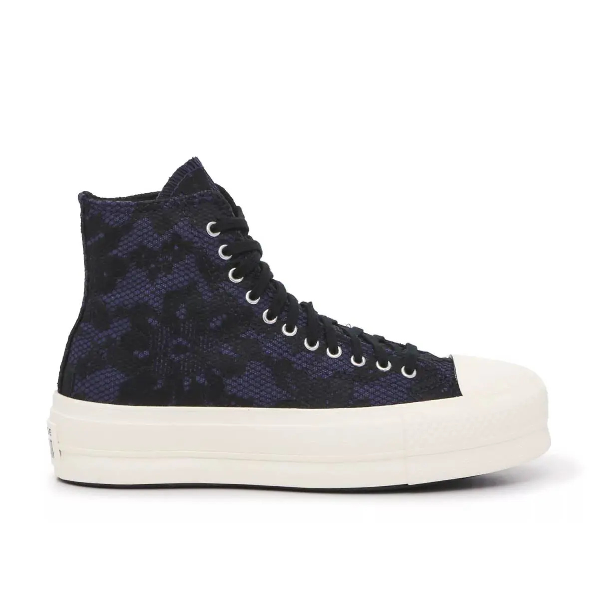 Converse shoes - Black/Navy Floral Print 3