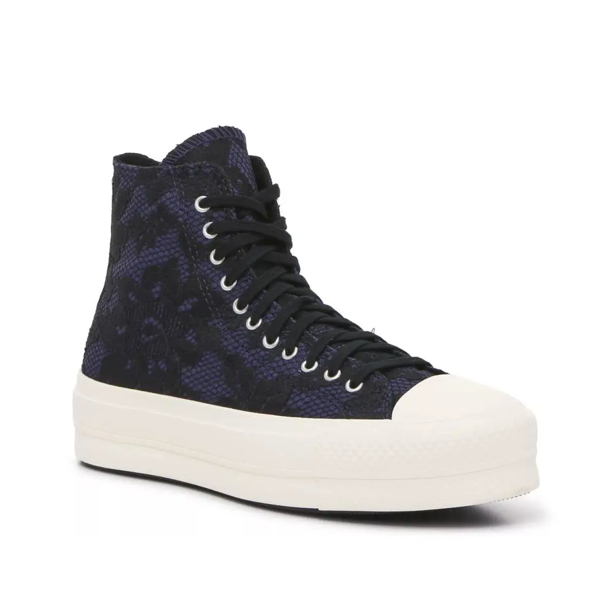 Converse shoes - Black/Navy Floral Print 7
