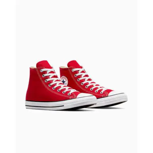 Converse Chuck Taylor All Star High Top Black Red and White Men`s - Red