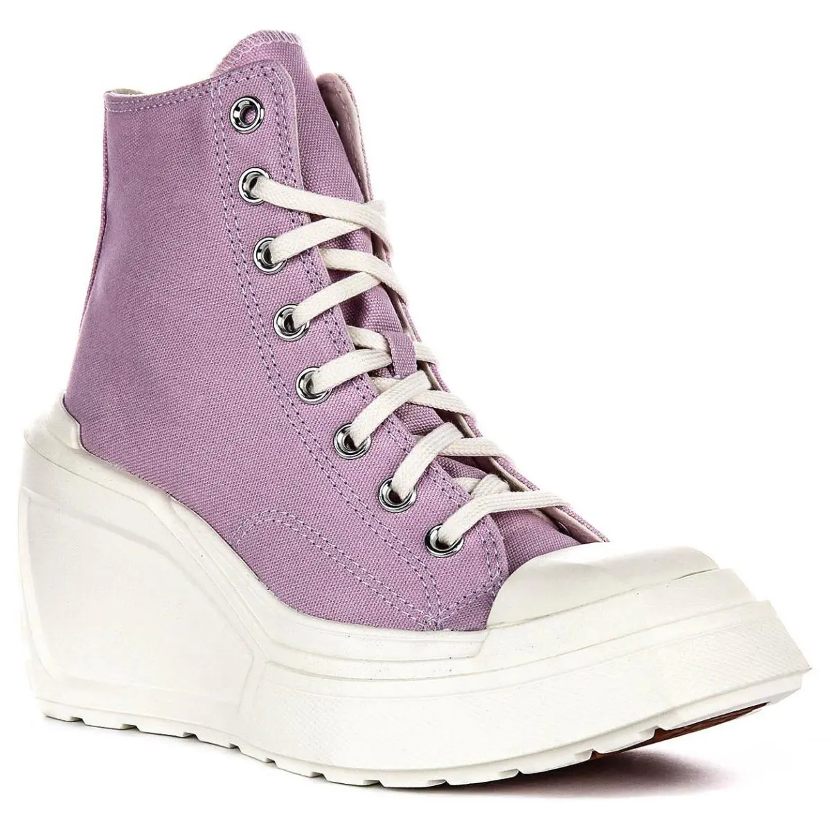 Converse A07584C Chuck Hi De Luxe Wedge Womens Sneakers Pink White US 5 - 11 - PINK WHITE