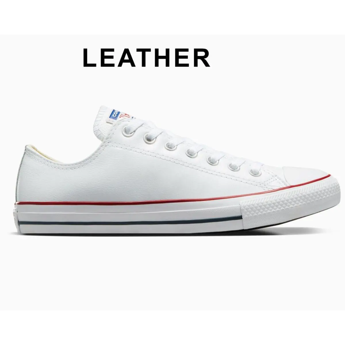 Converse Men`s Chuck Taylor All Star Luxe Leather Low Rubber Outsole Flexible White