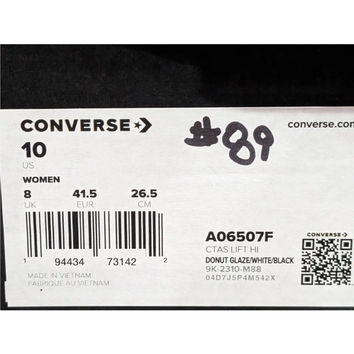 Converse shoes - Converse CTAS Lift Hi - CTAS Lift - A06507F - Pink/White 6