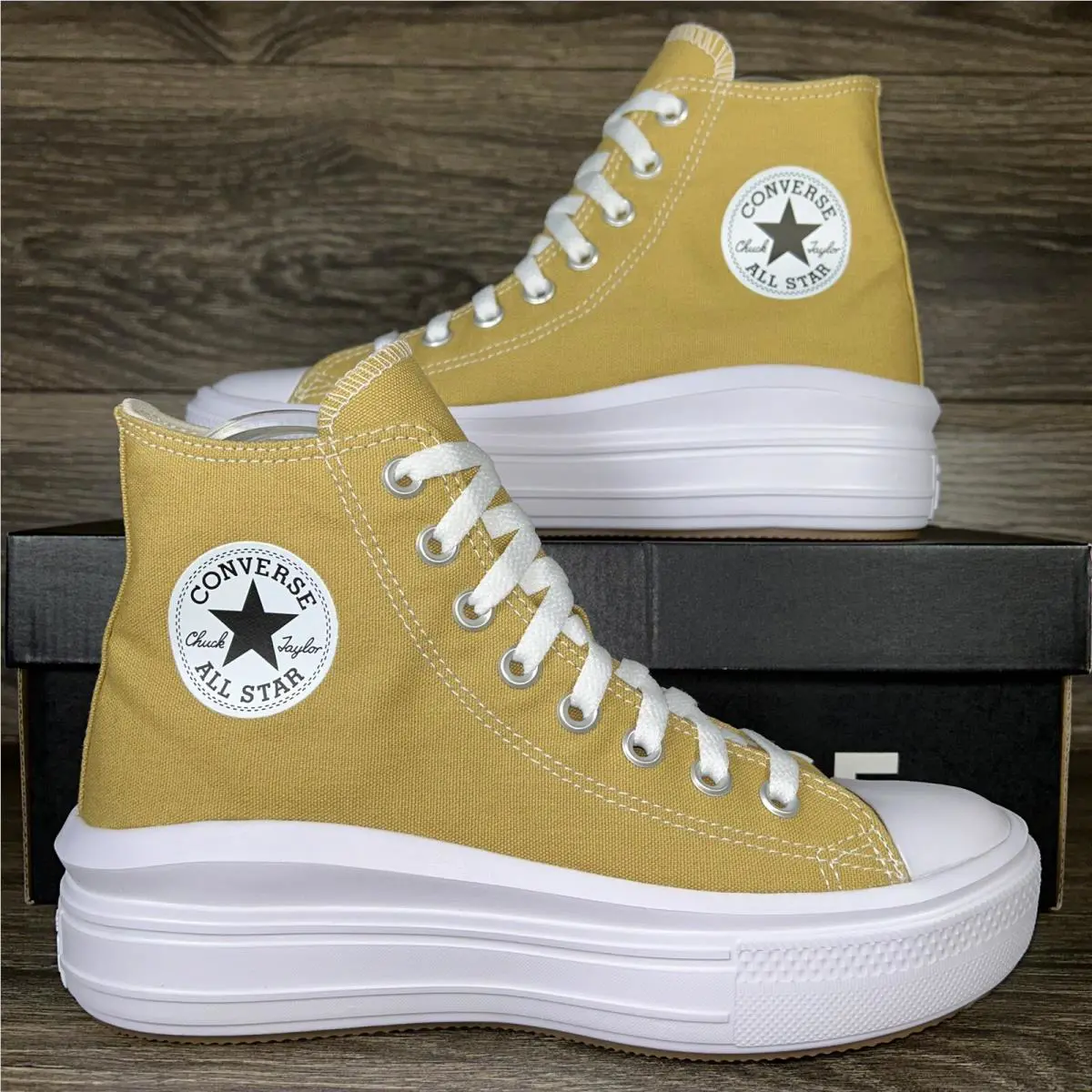 Converse shoes - Converse Chuck Taylor All Star Move Hi - Yellow 7