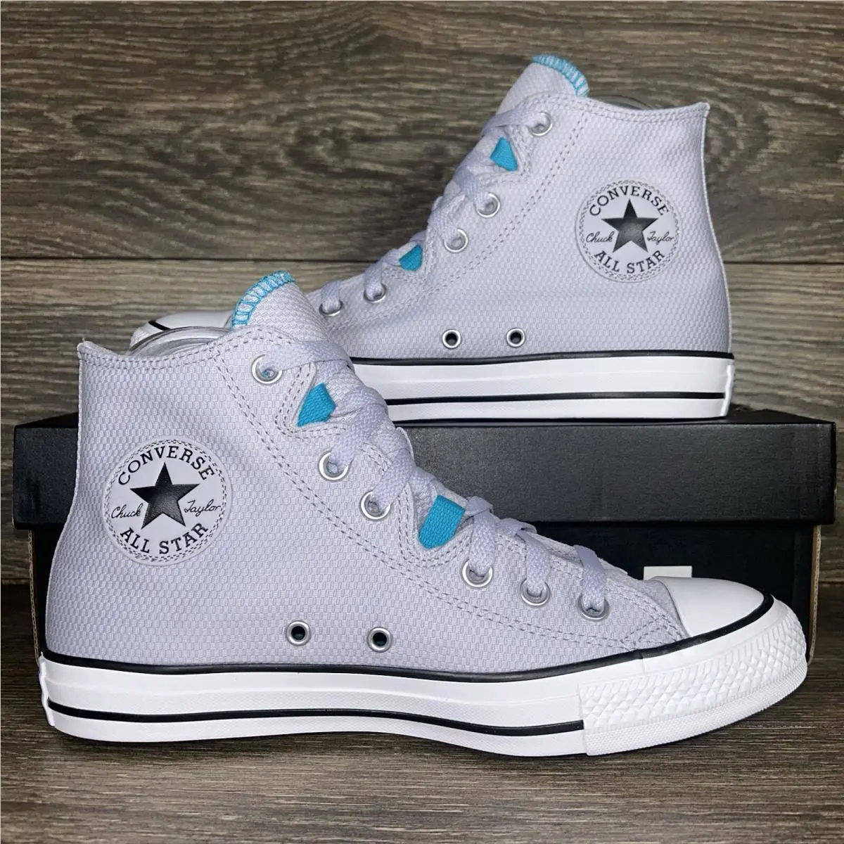 Converse shoes - Converse Chuck Taylor All Star Hi - Gray, Blue 7