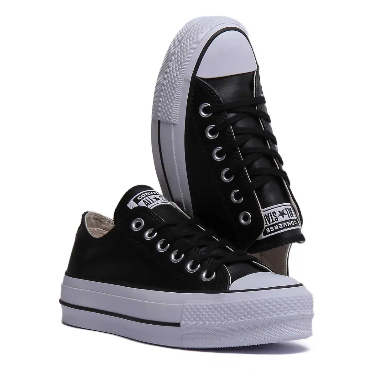 Converse shoes - White Black 3