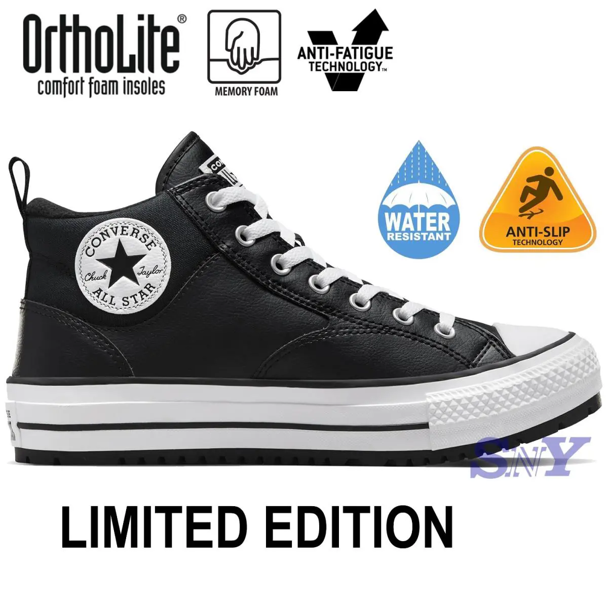 Converse shoes - Converse Chuck Taylor All Star Street Mid - Black 7