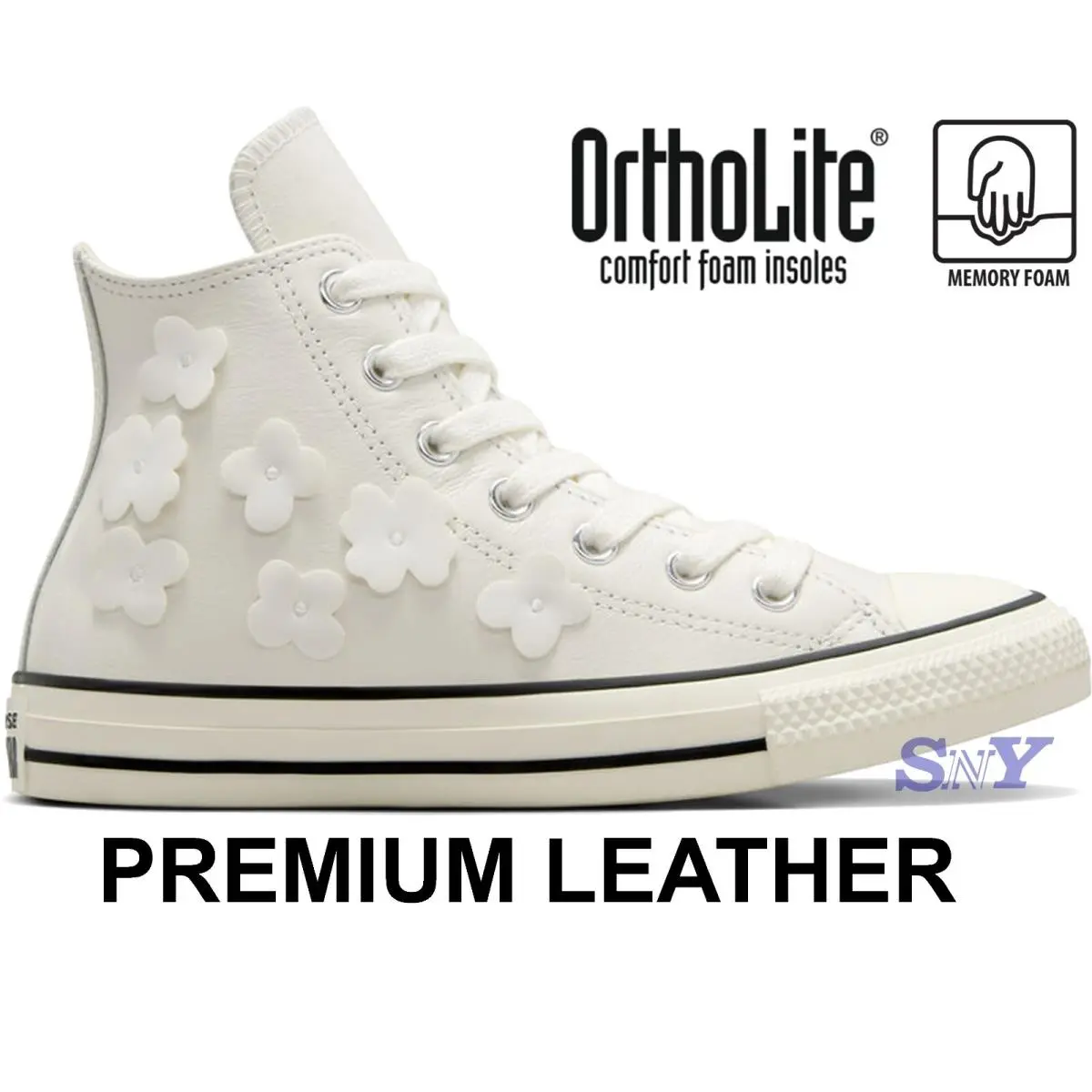 Converse shoes - Flowers - Flowers - White 8