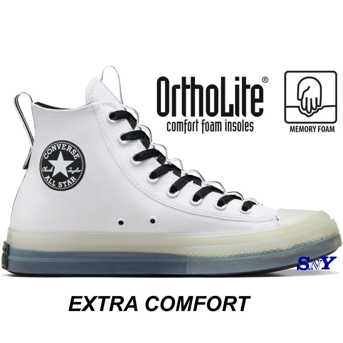 Converse Chuck Taylor All Star CX Explore Foundation Mens Shoes Ortholite Insole - White