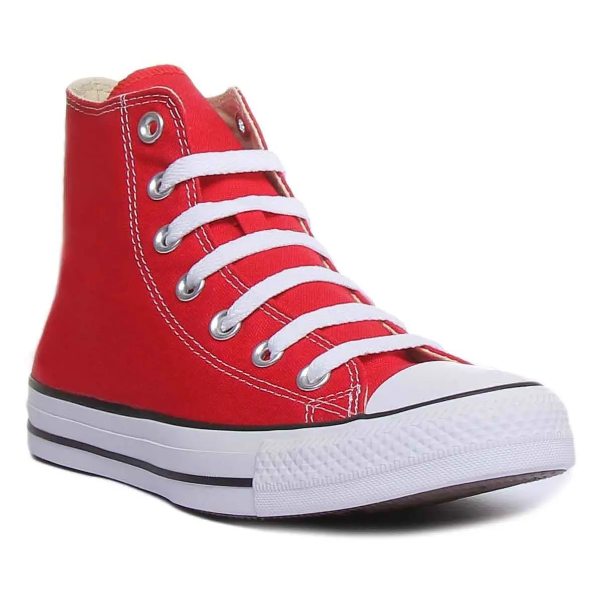 Converse All Star Hi EX Display In Red All Star Mens Sneaker Canvas Size UK 3 - RED