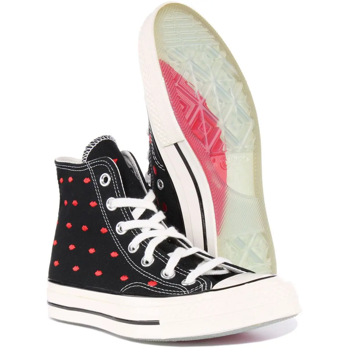 Converse shoes - BLACK RED 3