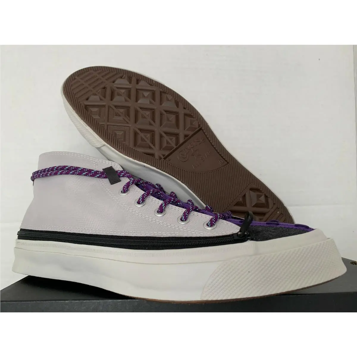 Converse shoes - Converse Deck Star - Deck Star - 170054C - PALE PUTTY/BLACK/PURPLE, Manufacturer: 170054C 9