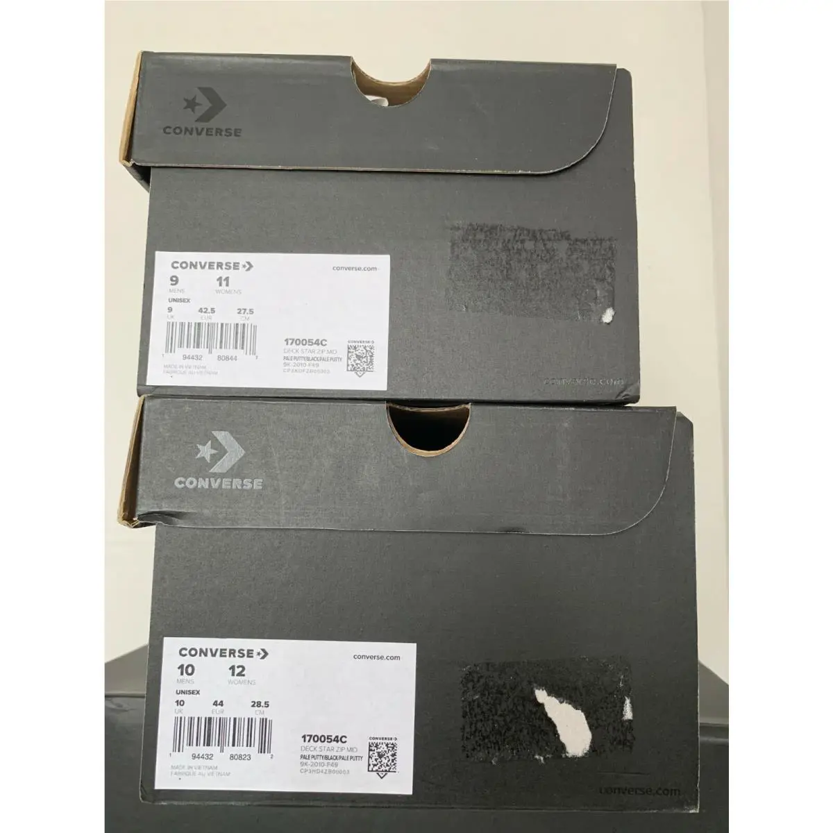 Converse shoes - Converse Deck Star - Deck Star - 170054C - PALE PUTTY/BLACK/PURPLE, Manufacturer: 170054C 15