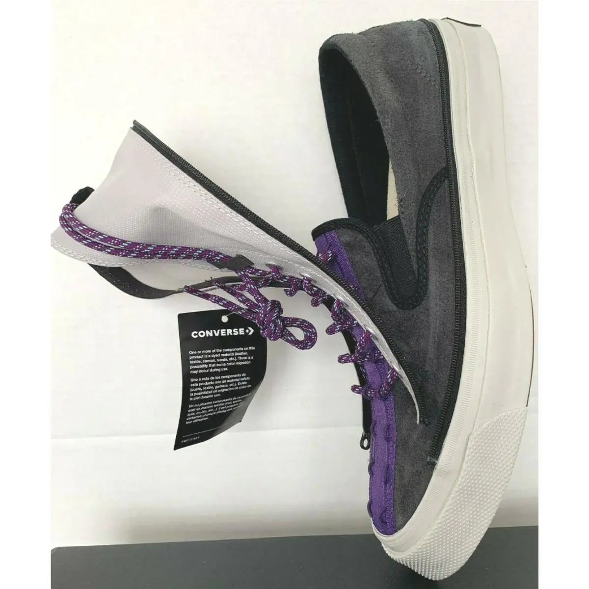 Converse shoes - Converse Deck Star - Deck Star - 170054C - PALE PUTTY/BLACK/PURPLE, Manufacturer: 170054C 16