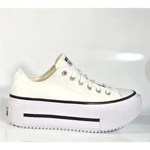 Chuck Taylor Lift Platform Low-top Canvas Sneakers Shoes Women`s White by Converse