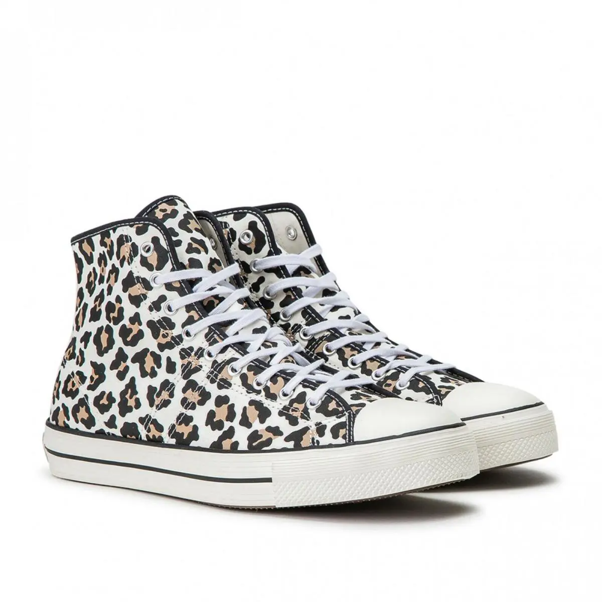 10.5 Mens Converse Lucky Star Hi Leopard 165025c Driftwood/light Fawn/black