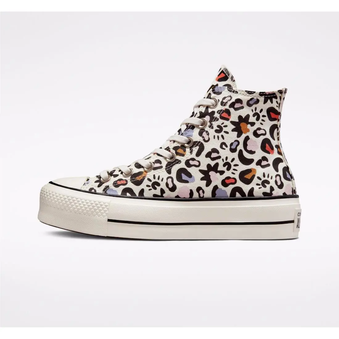 Converse shoes - Converse Chuck Taylor Lift Hi Top - 572428C - Black, Lavender, Chocolate, Blue, Coral, Ivory, Manufacturer: Egret/Multi/Black 0