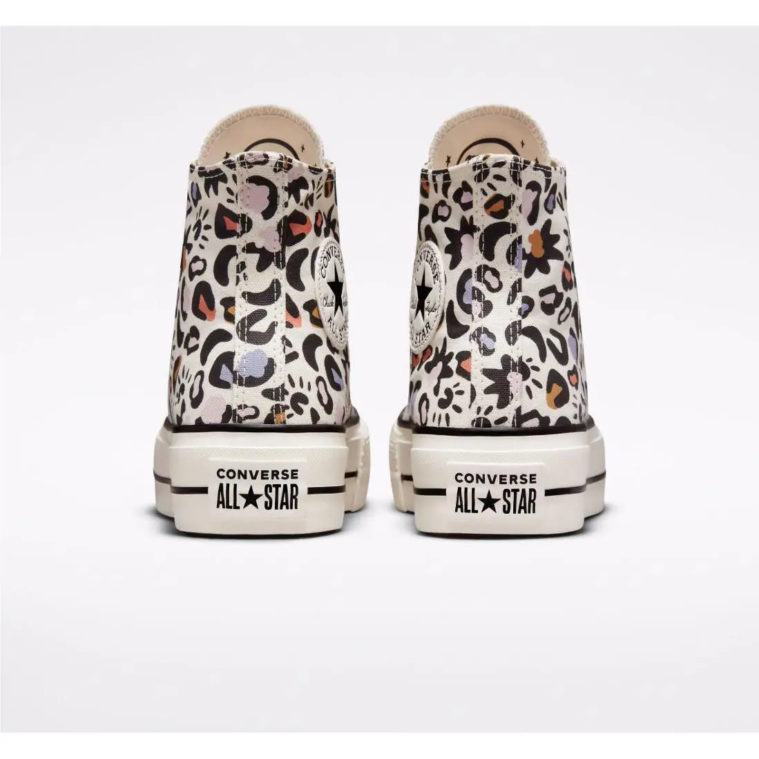 Converse shoes - Converse Chuck Taylor Lift Hi Top - 572428C - Black, Lavender, Chocolate, Blue, Coral, Ivory, Manufacturer: Egret/Multi/Black 3