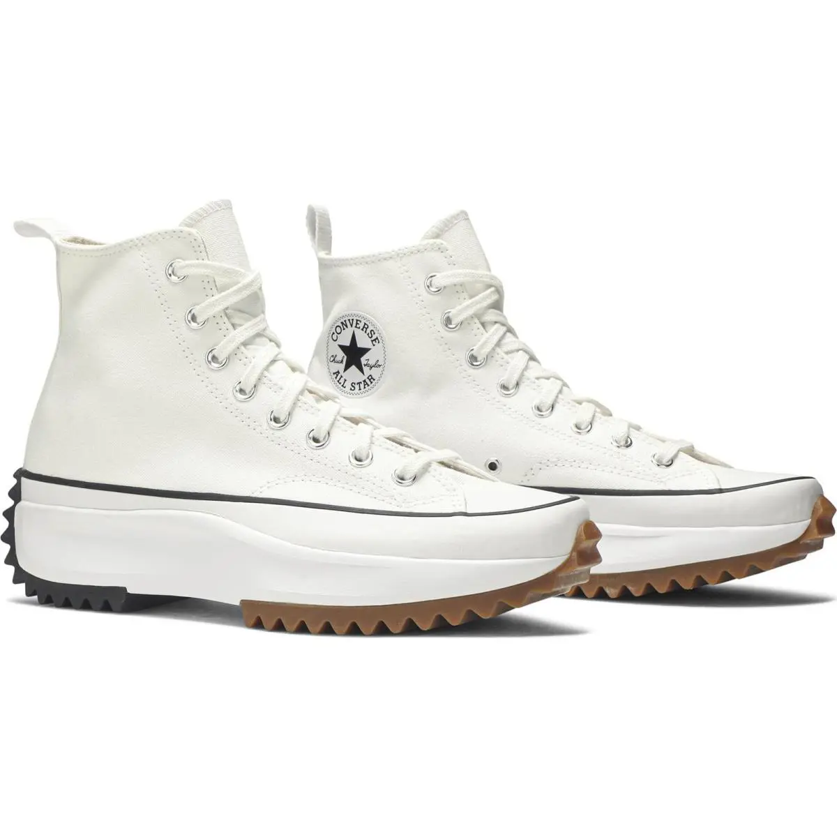 Converse shoes - White/Black-Gum 5