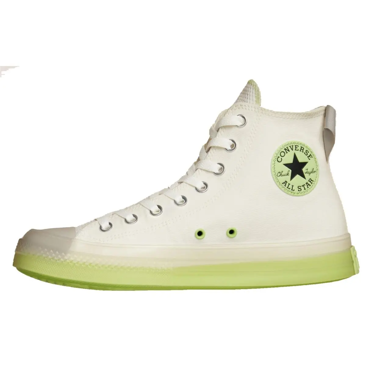 Converse shoes - Egret/Pale putty/Lime rave 4