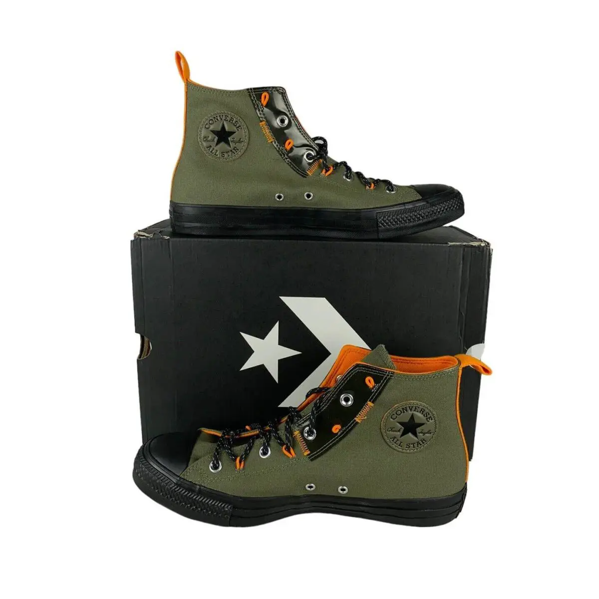 Converse shoes - Converse CTAS Hi - CTAS - A04169C - Army Green/Orange 3