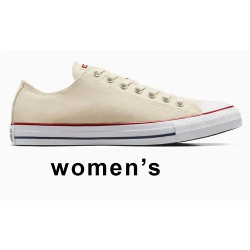 Classic Women`s  Chuck Taylor All Star Low Sneaker Canvas Upper Ivory by Converse