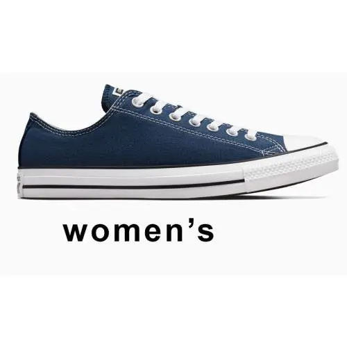 Classic Women`s  Chuck Taylor All Star Low Sneaker Canvas Upper Navy by Converse