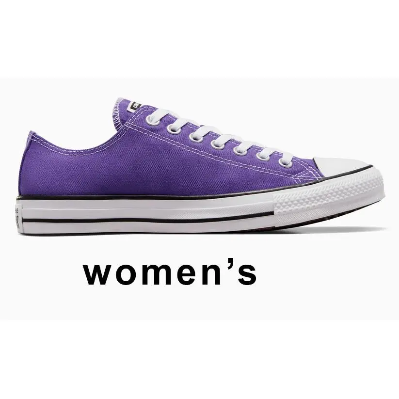 Classic Women`s  Chuck Taylor All Star Low Sneaker Canvas Upper Purple by Converse