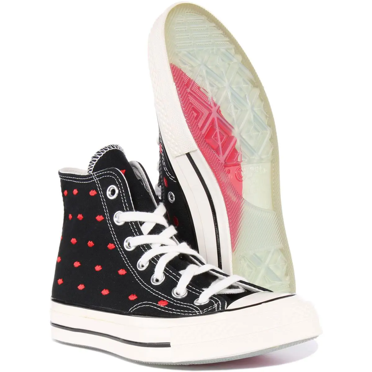 Converse shoes - BLACK RED 3